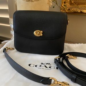 Coach Cassie 19 Black Pebbled Leather